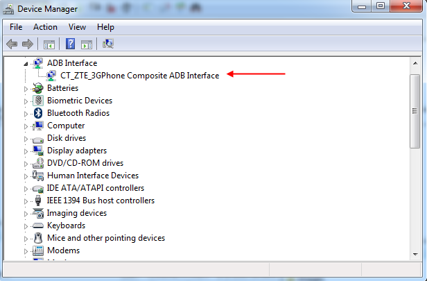 ADB Interface 设备
