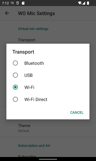 Android 选 Wi-Fi 传输